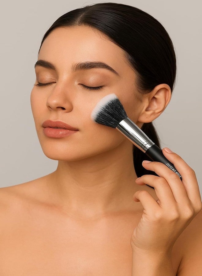 ZAQ Premium Duo Fiber Stippling Brush - The Ultimate Tool for Flawless Liquid Foundation Application, Blending, and Face Makeup - Image 3